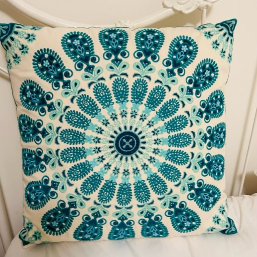 Made In India 22x22 Embroidered  Pillows